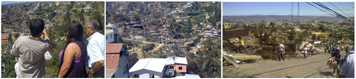 Luego del incendio en valparaíso